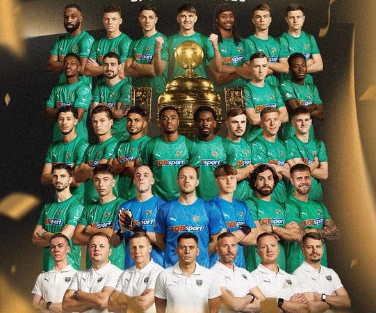 Triumfas: „Kauno Žalgirio“ futbolo komanda atvertė naują savo istorijos puslapį – pirmą kartą tapo Lietuvos čempione.