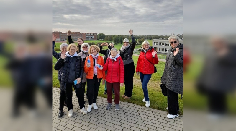 Dalyvavo: Klaipėdos senjorai leidosi į žygį po Žardininkų ir Draugystės parkus.