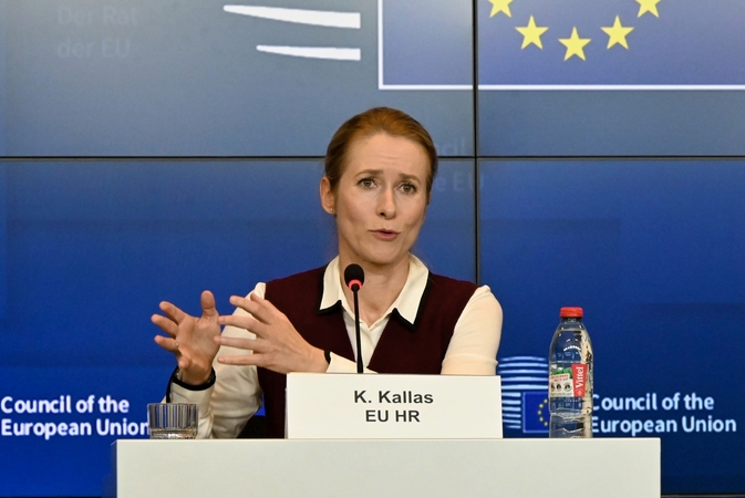 Kaja Kallas: ES valstybės narės plačiai palaiko paskolą Ukrainai iš įšaldyto Rusijos turto