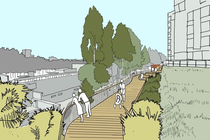 Žirmūnų mikrorajone netoli Neries bus tvarkoma viešoji erdvė