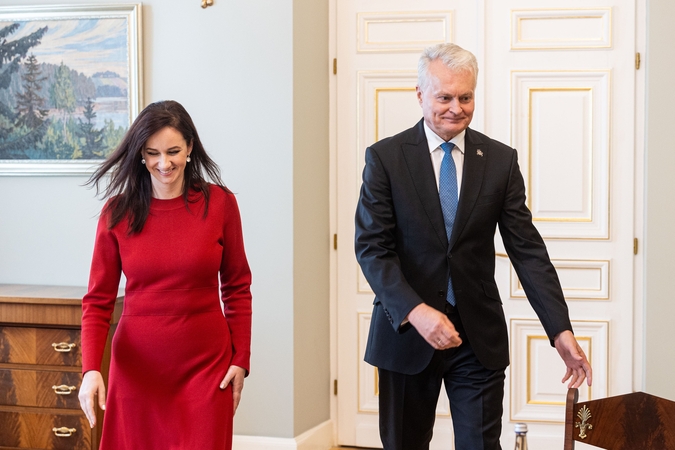 Inga Ruginienė ir Gitanas Nausėda