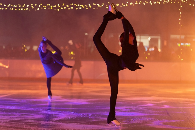 Ledo čiuožyklos atidarymas Vienybės aikštėje