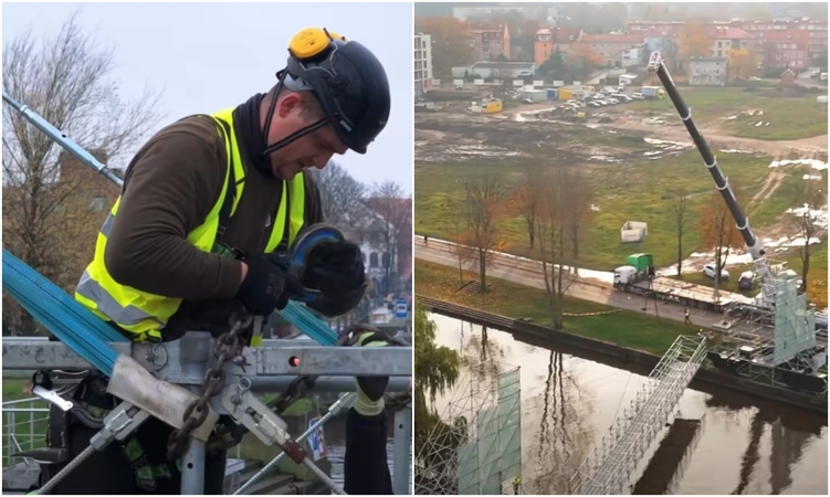 Išmontavo: klaipėdiečiai atsisveikino su „Bendrystės“ tiltu, kuris sulaukė šimtų tūkstančių lankytojų.