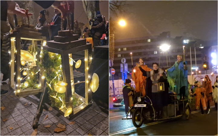 Klaipėdos senamiestis nušvito tarsi šviesų jūra: vyko tradicinė šv. Martyno eisena