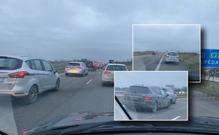 Eismą į uostamiestį paralyžiavo dvi avarijos, vienoje jų nukentėjo nepilnametis.