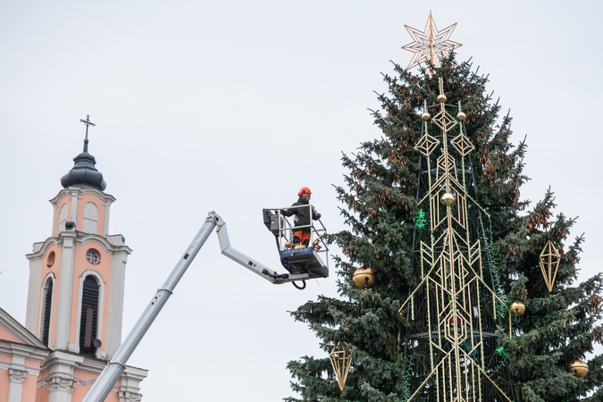 Miestas gyvena laukimu - iki kalėdinės eglės įžiebimo liko vos kelios dienos