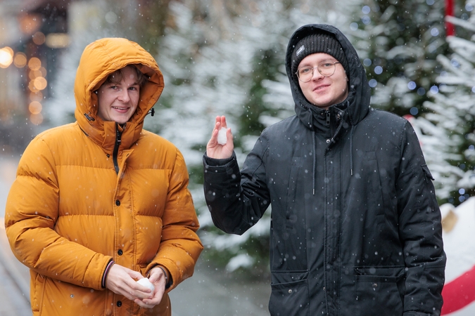 Kaune sniego skraistė