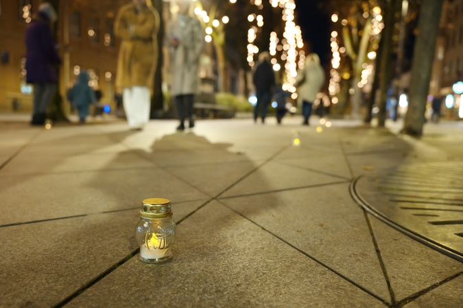 Laisvės alėją nušvietė "Sielų upė"