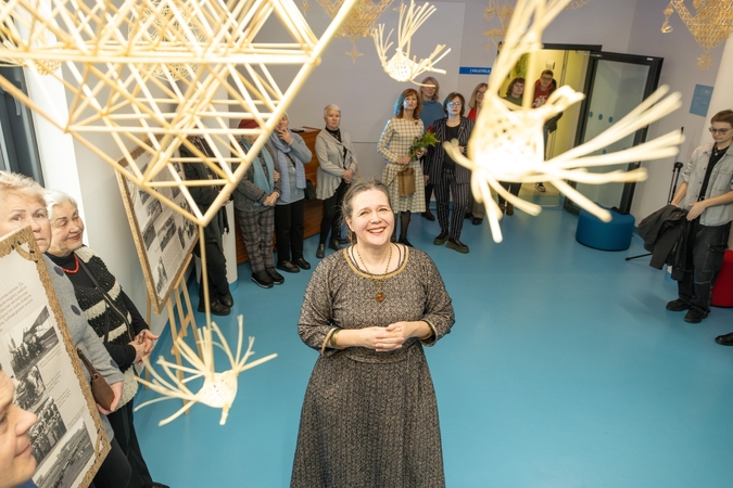 Stažas: šiaudų sodų vėrimas J. Bytautę sužavėjo 2012 m. ir nepaleidžia iki šiol.