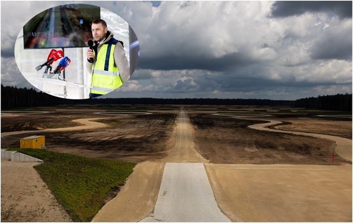  „Fegda“ vadovas Jonas Jablonskis, Rūdninkų karinio miestelio statybvietė