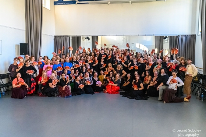 Pramogos: flamenko šokio mokėsi dešimtys klaipėdiečių.