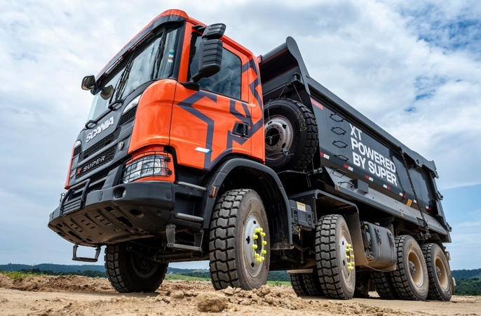 Misija: „Scania G 560 8x4“ sunkvežimiai jau šiemet turėtų pradėti darbą bendrovės „Element 25“ Bačberdo magnio kasykloje.