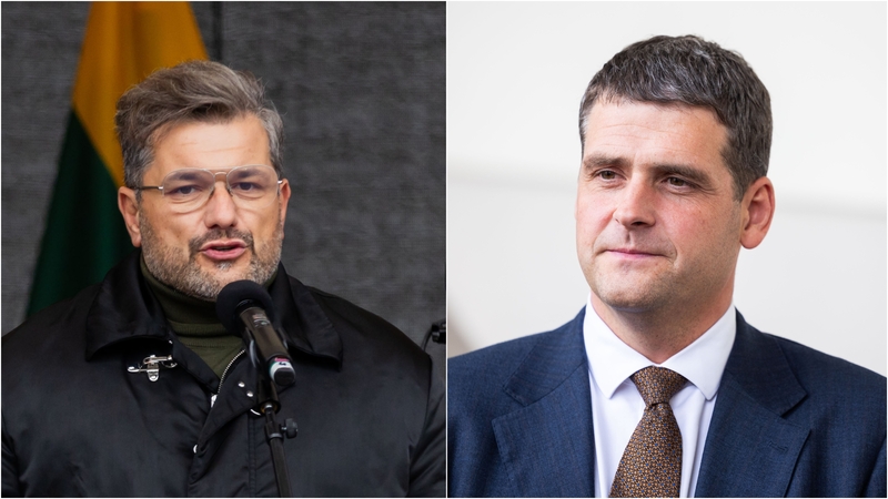 Dominykas Kubilius (kairėje) ir Remigijus Žemaitaitis