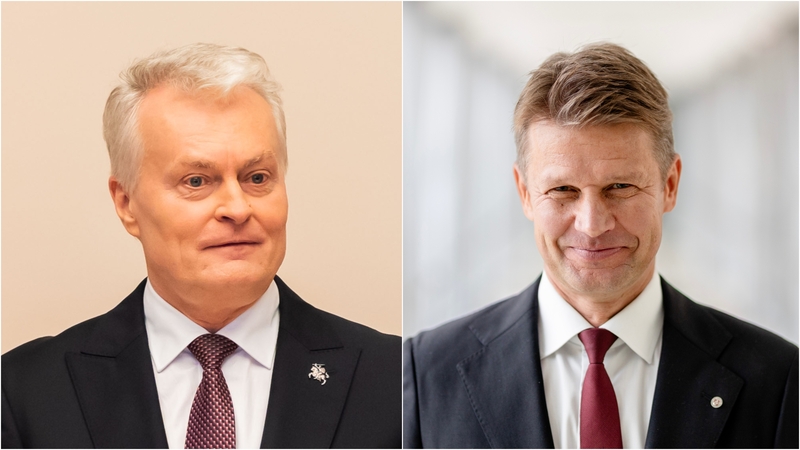 Gitanas Nausėda (kairėje) ir Haroldas Šinkūnas