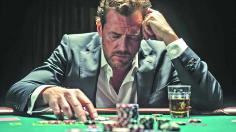 Ratas: susiformavus lošimo įpročiui, tokio žmogaus emocijos ne lošimo aplinkoje tampa slogesnės, asmuo tampa dirglesnis, greičiau susierzina, supyksta, todėl nesąmoningai siekia grįžti į būseną, kurioje jausdavosi laimingesnis, – lošimą.