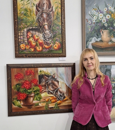 Siekis: jau šešiolika metų žirgas J. Levčenkienės kūryboje yra pagrindinis ir artimiausias jai motyvas. 