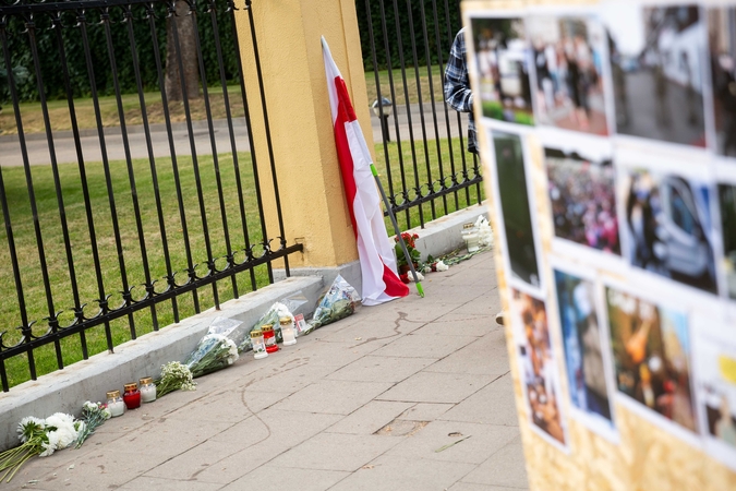 Vilniuje išniekintas memorialas žuvusiems Baltarusijos opozicijos atstovams atminti