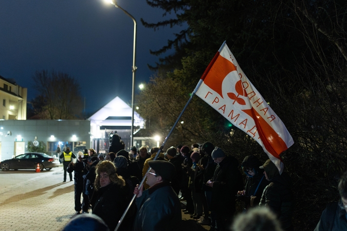 Prie JAV ambasados – paleisti Baltarusijos politiniai kaliniai