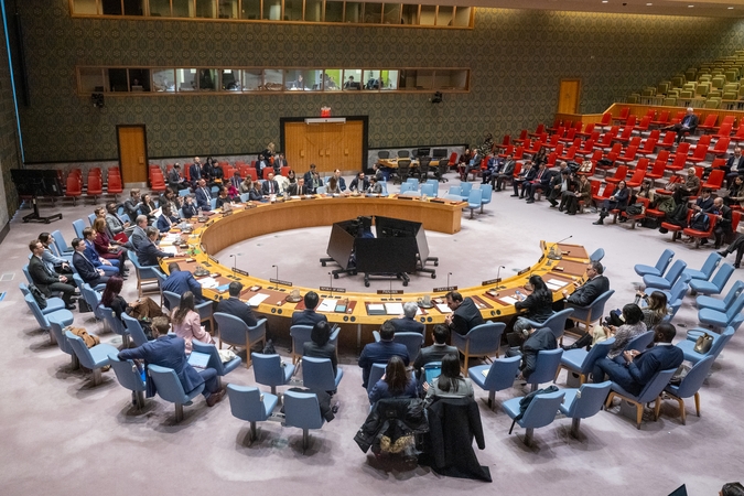 JT Saugumo Tarybos skubus posėdis dėl padėties Venesueloje, surengtas JT būstinėje Niujorke. 