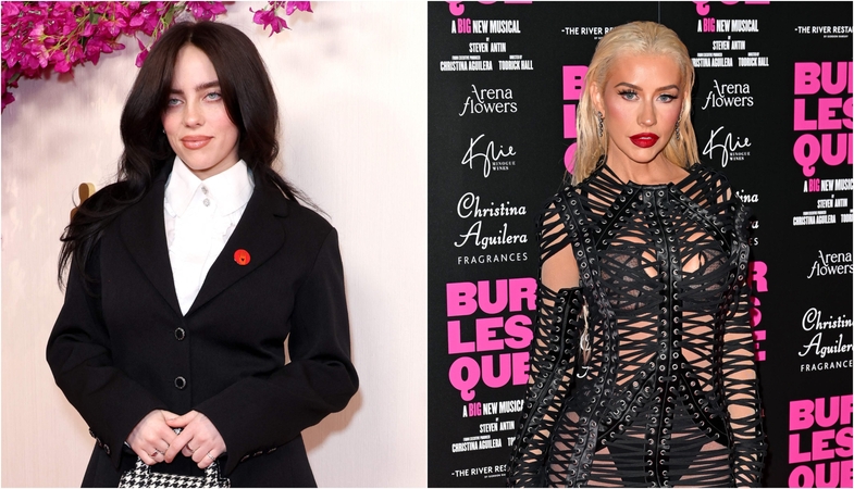 Billie Eilish ir Christina Aguilera 