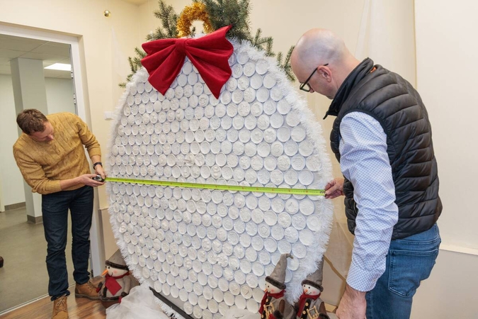 Mažųjų fantazija – rekordinio dydžio: Kaune sukurta milžiniška dekoracija