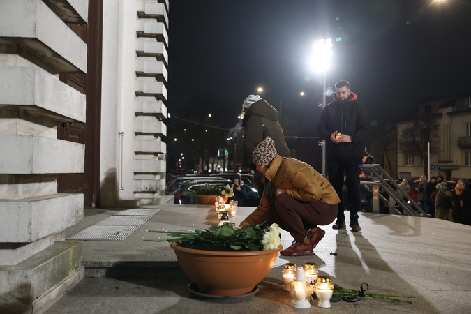 Kaune pagerbtos nužudytos merginos