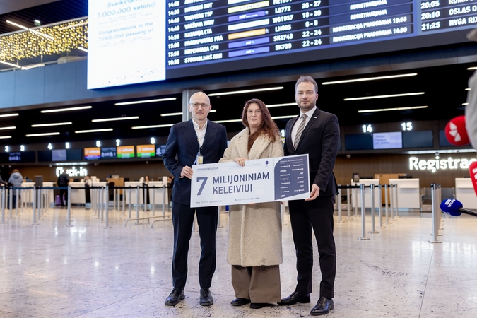 Pasveikintas septynimilijonasis keleivis