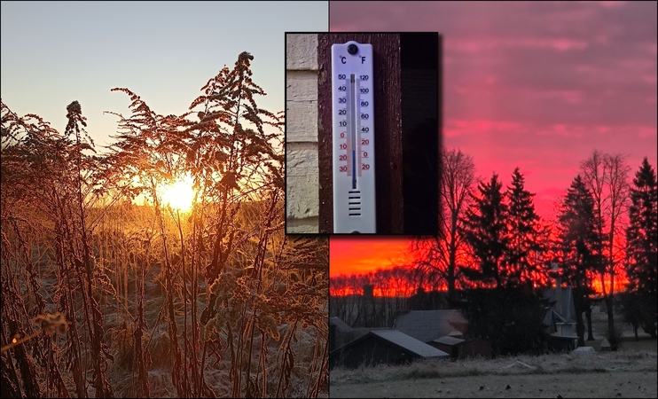 Orai: Kūčių naktį užfiksuotas stipriausias šio sezono šaltis