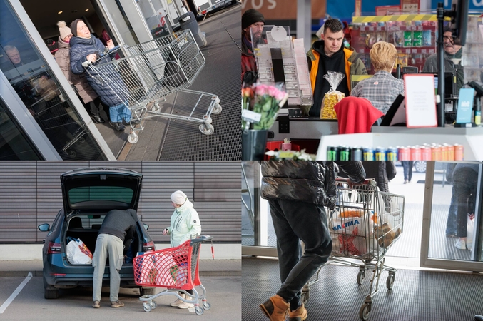 Kūčių dienos šturmas: „paskutinės minutės“ pirkėjai užtvindė prekybos centrus