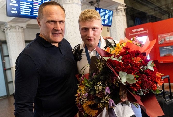 Tradicija: vėl šalies Metų sportininku išrinkto M. Aleknos tėtis Virgilijus šį titulą yra pelnęs taip pat keturis kartus.