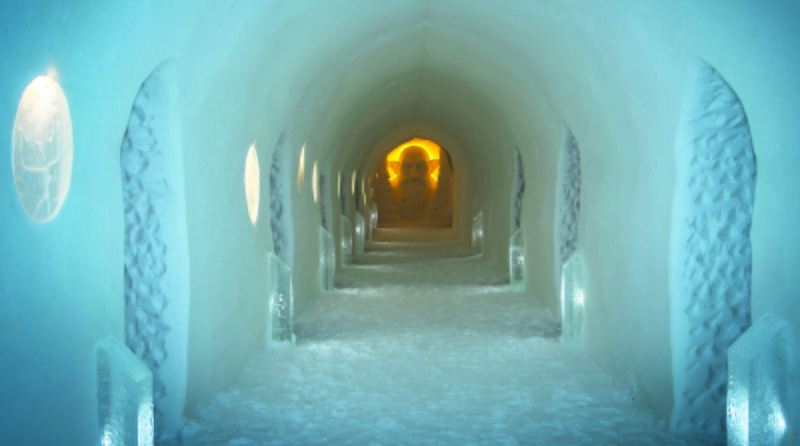 Ledas: neįprastos skulptūros kuria magišką atmosferą.