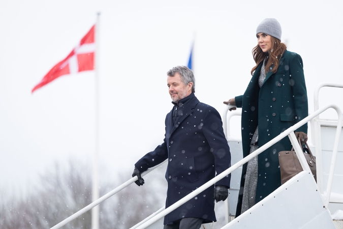 Danijos karaliaus ir karalienės pasitikimas Vilniaus oro uoste