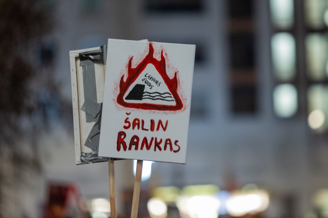 LRT: protesto akcija „Šalin rankas“ suorganizuota iniciatyvoje dalyvaujančių darbuotojų resursais