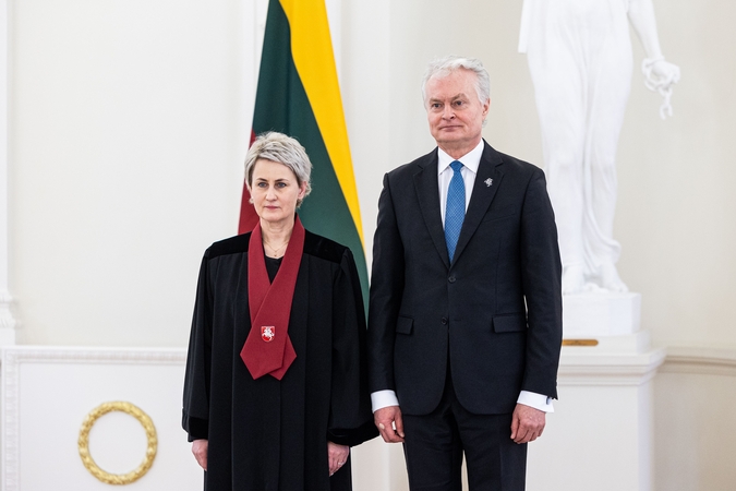 Generalinės prokurorės Nidos Grunskienės priesaika Prezidentūroje