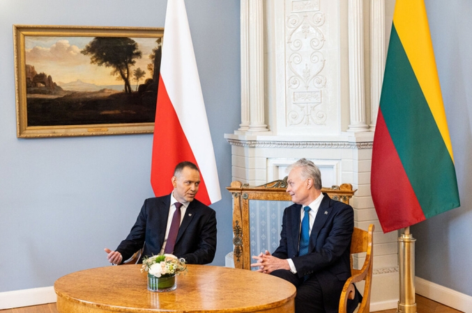 Gitanas Nausėda ir Karolis Nawrockis