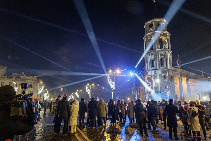2026-ųjų metų sutikimas sostinės Katedros aikštėje