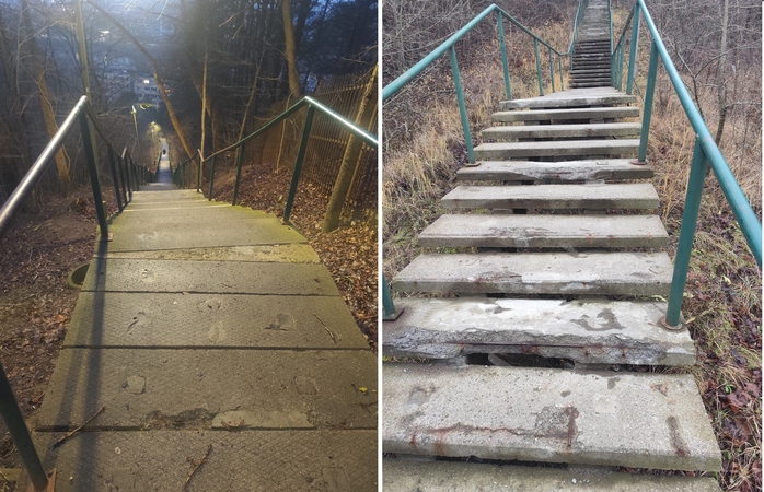 Svarbi informacija pėstiesiems: prie Klinikų – remonto darbai