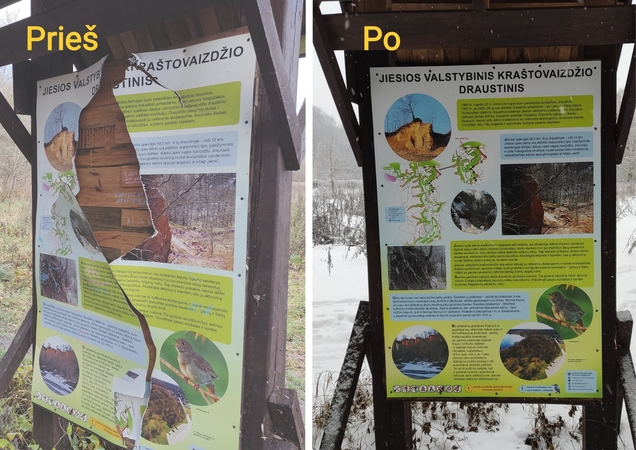 Kauno marių regioninis parkas skelbia, kur panaudotos už lankytojo bilietą gautos lėšos