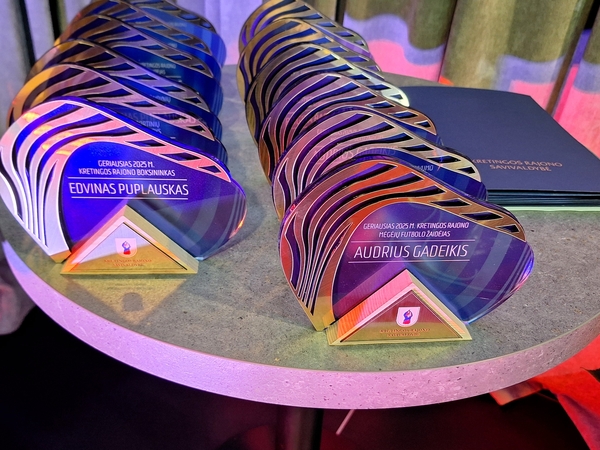 Pagerbti geriausi 2025 metų Kretingos rajono sportininkai ir jų treneriai