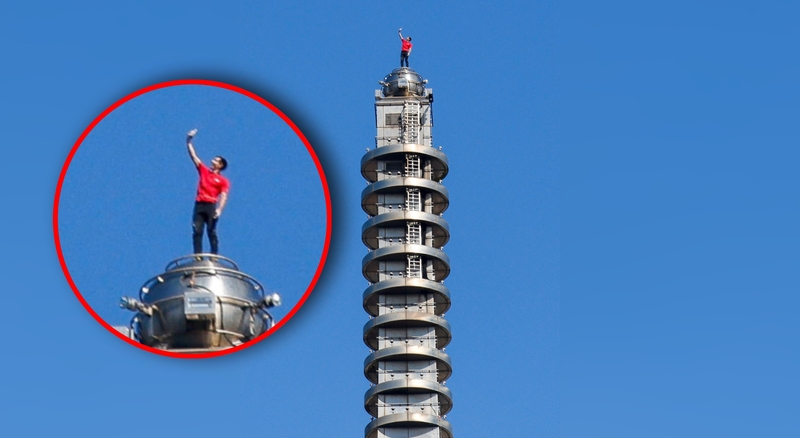 Amerikietis be apsaugos priemonių įkopė į aukščiausią Taivano pastatą