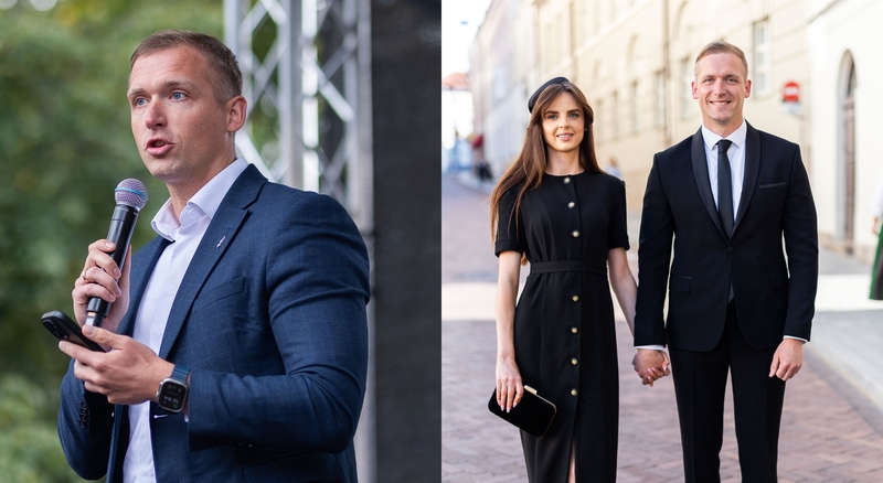 Robertas Duchnevičius su žmona Jolanta