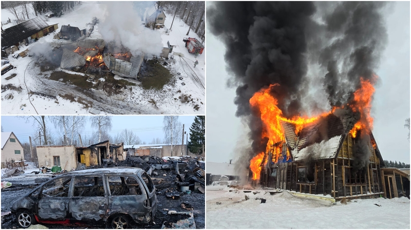 Nelaimė: apie tai, kad prieglauda skęsta atvirose liepsnose, jos įkūrėja sužinojo telefonu. Sudegė ne tik pagrindinis pastatas, bet ir automobilis.