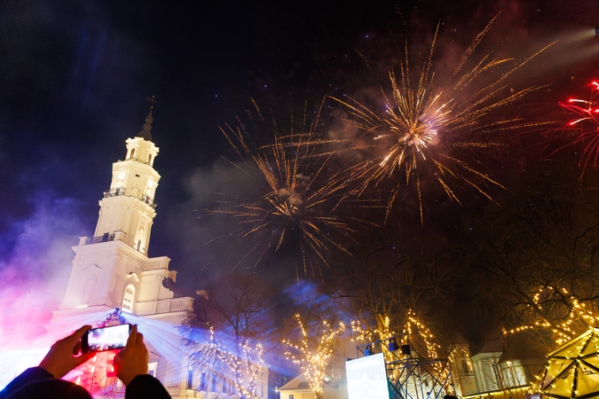 Kaunas džiaugsmingai pasitiko 2026-uosius!  