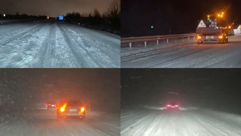 Sniegas surengė vairuotojams egzaminą