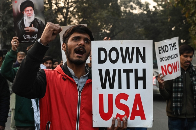 Irano režimą palaikantis protestas Pakistane