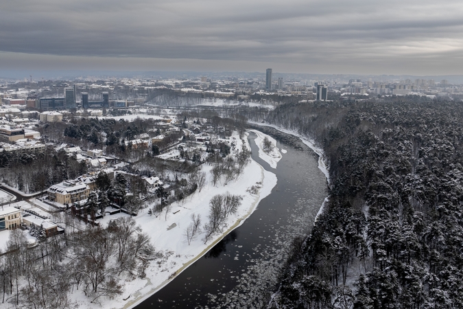 Šalčio sukaustytas Vilnius