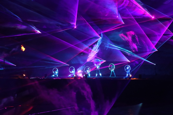 Akimirka: pernai vykęs Šviesų festivalis daugelį sužavėjo atidarymo metu vykusiu ugnies ir lazerių šou.