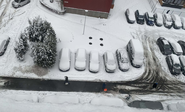 Savanorystė: klaipėdietė užfiksavo, kad ir Rumpiškės gatvėje vyko talka.