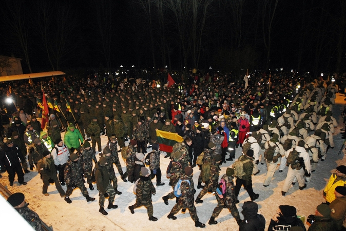 Skaičiai: jubiliejiniame 25-ajame naktiniame pėsčiųjų žygyje „Klaipėdos sukilėlių takais“ dalyvavo 3 250 žygeivių.