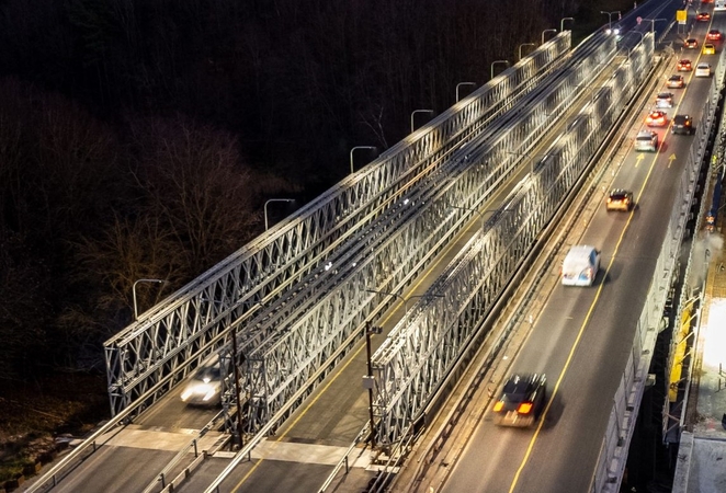 Konstrukcija: naujo tilto per Kruną perdangos ilgis sieks 125 m.